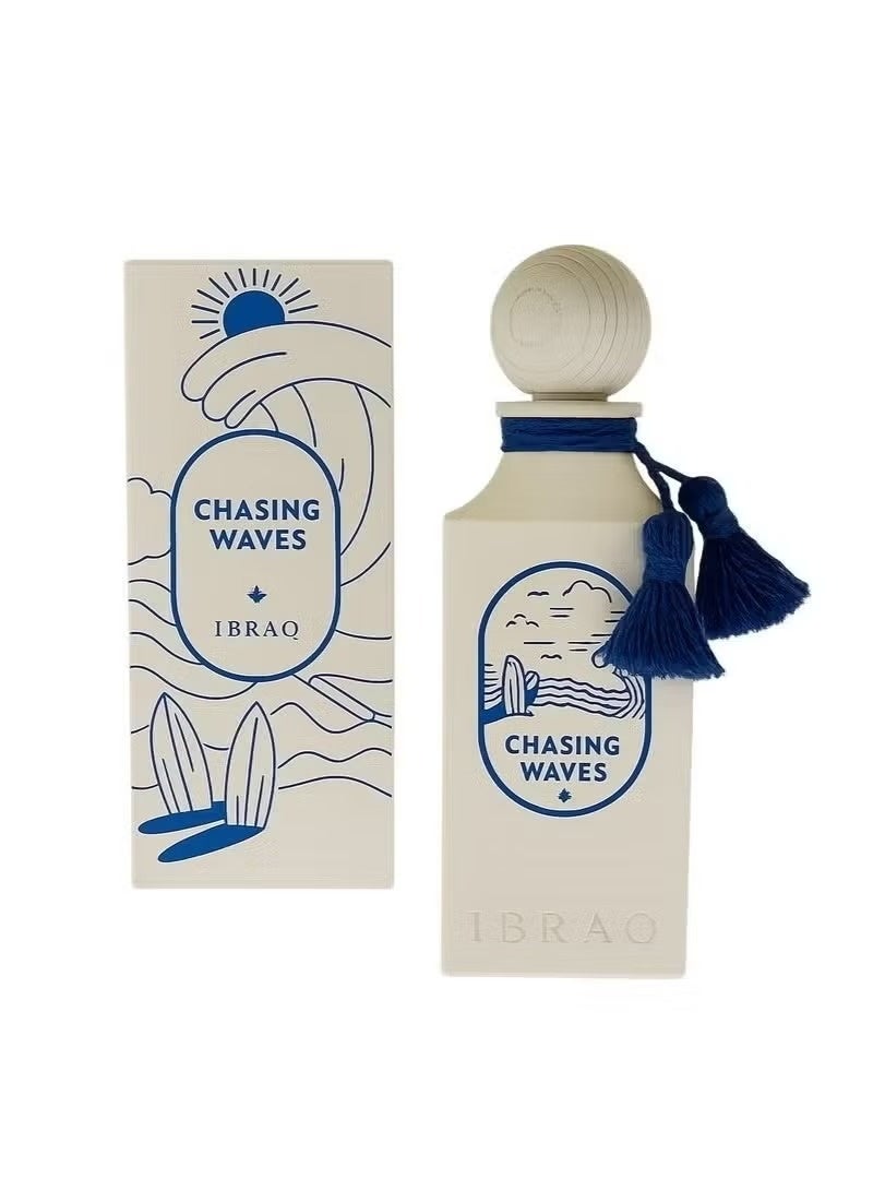 IBRAQ IBRAHIM ALQURASHI Chasing Waves (100ml) - For Men Bergamot, cardamom, lavender – vetiver, cinnamon, black pepper – vanilla, tonka bean, - Image 2
